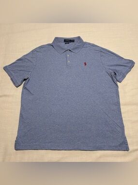 Men’s Polo Ralph Lauren Classic Fit Polo Shirt | Light Blue | Size XL